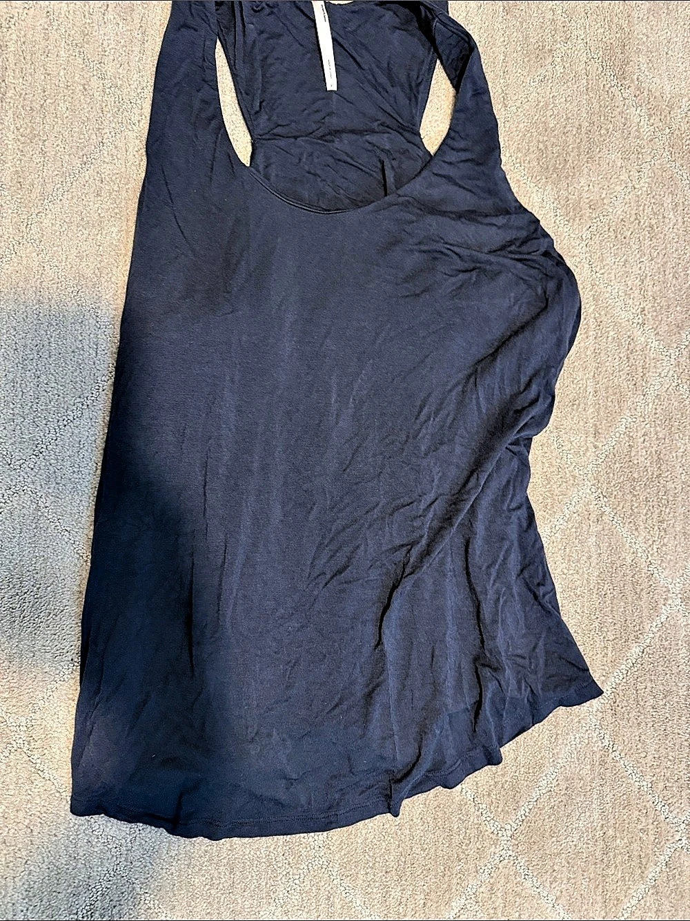 Soma Blue Racerback Shelf Bra Tank Size XL Like New but No Pads